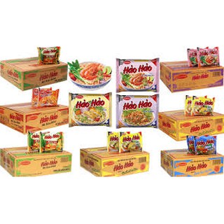 Thùng mì tôm hảo hảo 30 gói x 75g (Chua cay, Gà vàng, sa tế, tỏi phi)