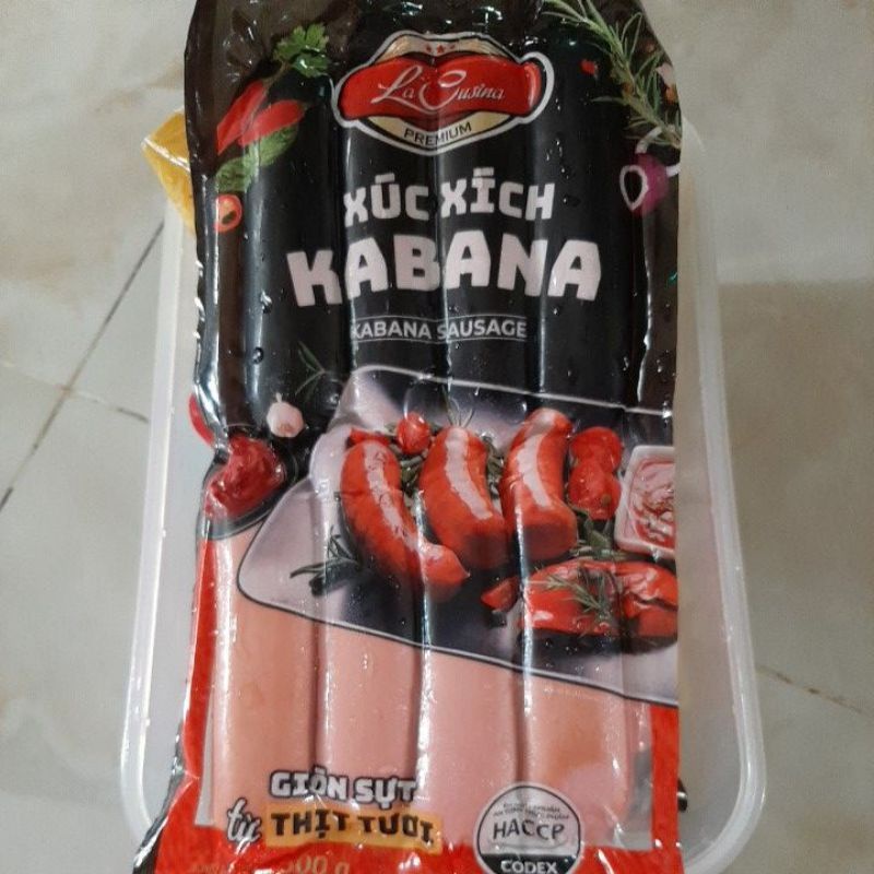 Xúc xích Kabana La Cusina giòn sựt từ 100% thịt tươi - Hỏa tốc Biên Hòa - mua nhiều giảm giá