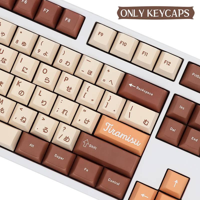 Tiramisu Keycap Nút Bàn Phím 133 Phím Cho GMK MX Switch 64 68 84 87 104