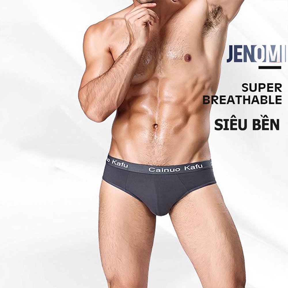 Hộp 4 Quần Lót Tam Giác Thun Lạnh Cao Cấp Dành Cho Nam, Quần Sịp Veikucool