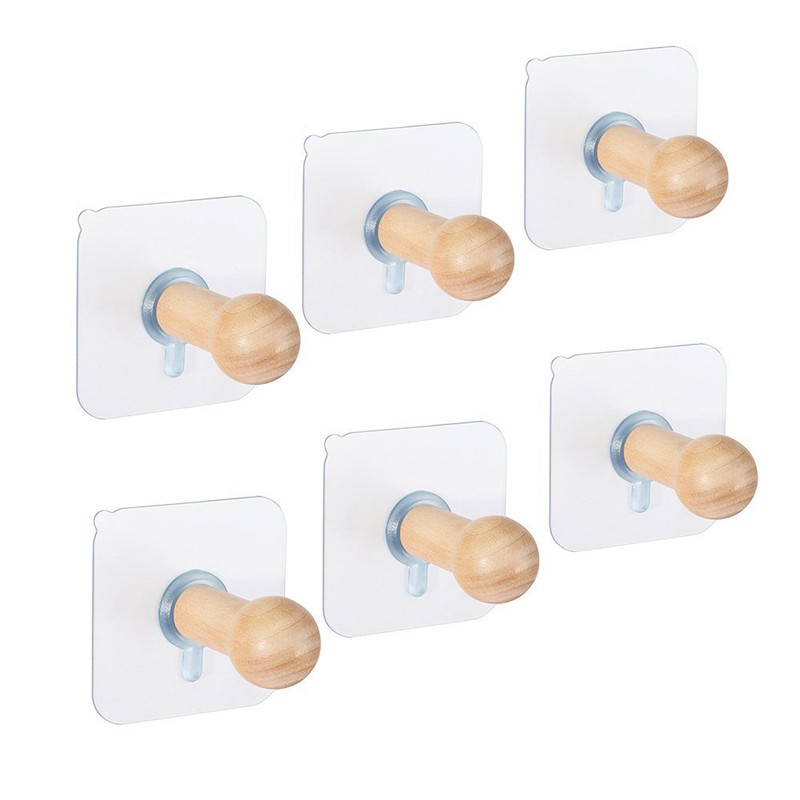 6 Móc treo khăn gắn tường