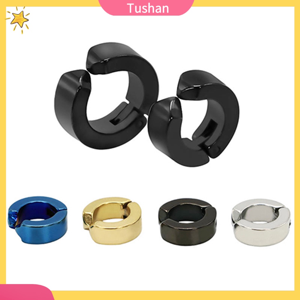 1 Khuyên Vành Tai Dạng Kẹp Chống Mòn Họa Tiết Hình Học Cho Nam