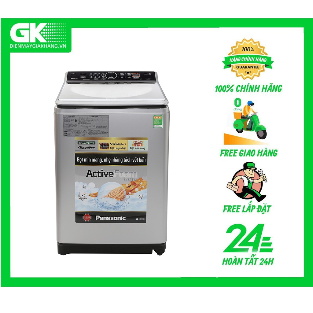 MIỄN PHÍ CÔNG LẮP ĐẶT NA-F115V5LRV Máy giặt Panasonic 11.5 kg NA-F115V5LRV