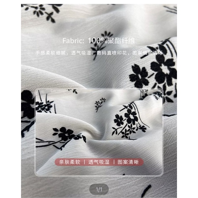 Đầm voan hoa Korean style