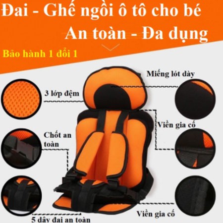 Ghế Ngồi Ô Tô Cho Bé Đai An Toàn Cho Bé Ngồi Xe Hơi Loại Cao Cấp GN001 TOO-STORE