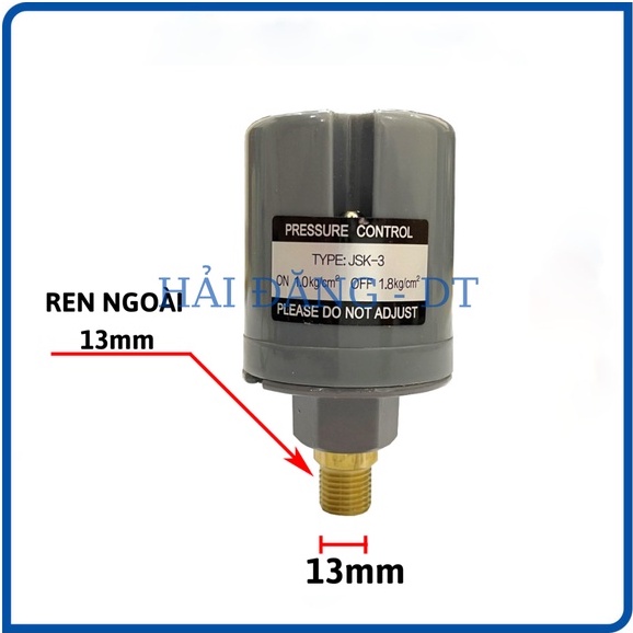 Rơ le máy bơm nước, Rơ le máy bơm tăng áp ren 12mm - 14mm