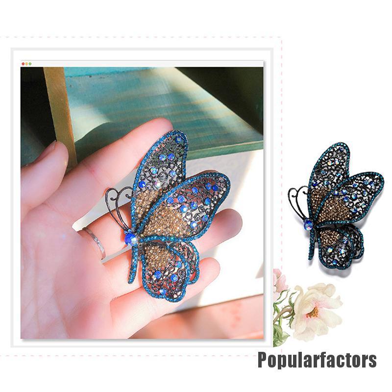 Ghim Cài Áo Hình Bướm Đính Đá Thời Trang
