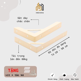 Eke sắt đỡ kệ chữ l bắt tường đủ size - hàng loại dày - chắc chắn