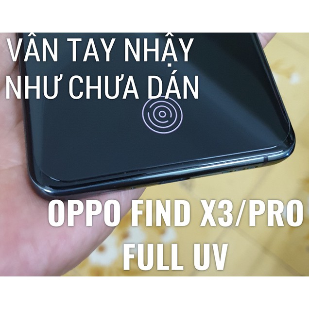 Dán kính cường lực FULL màn FULL keo cao cấp UV BULLETPROOF