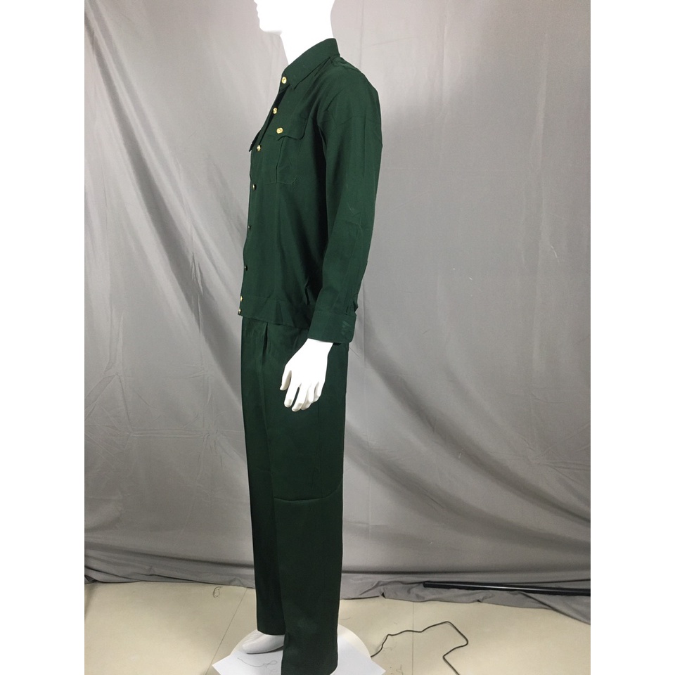 BỘ QUẦN ÁO XANH Ô LIU DÀI TAY