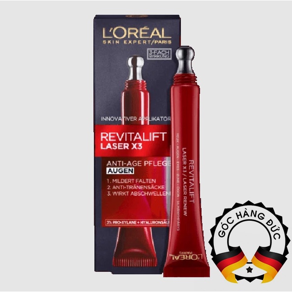 Kem dưỡng mắt L'OREAL - REVITALIFT LASER X3 - ANTI AGE PFLEGE AUGEN -15ml