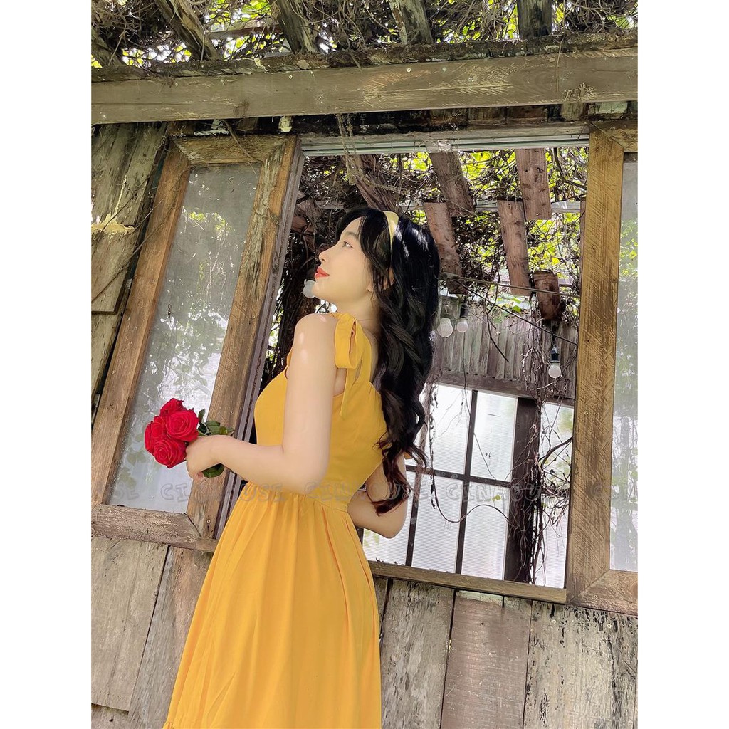 Đầm maxi Colory 1901 cột dây vai trẻ trung CIN HOUSE