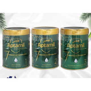 SỮA APTAMIL ESSENSIS💟 ORGANIC A2💟 ĐỦ SỐ 1 2 3 900G ( aptamil xanh hữu cơ đạm sạch )