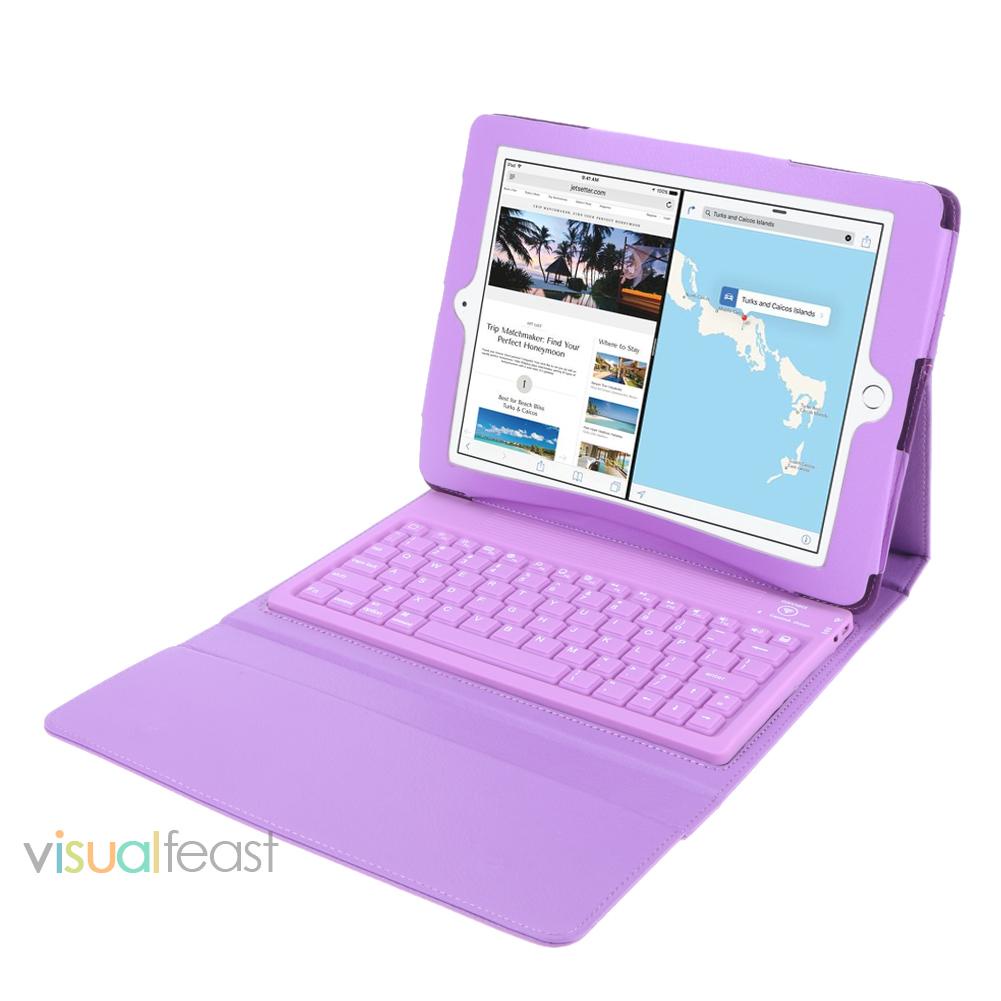 Vỏ bọc bảng điều khiển không dây bằng da cho Apple-iPad-Air-2-Bluetatable-Keyboard-F-168661.02