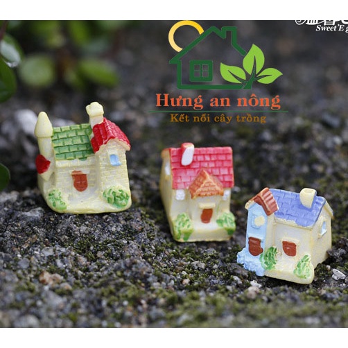 TT39 - LÂU ĐÀI MINI GIAO MẪU NGẪU NHIÊN trang trí tiểu cảnh sen đá xương rồng cây để bàn