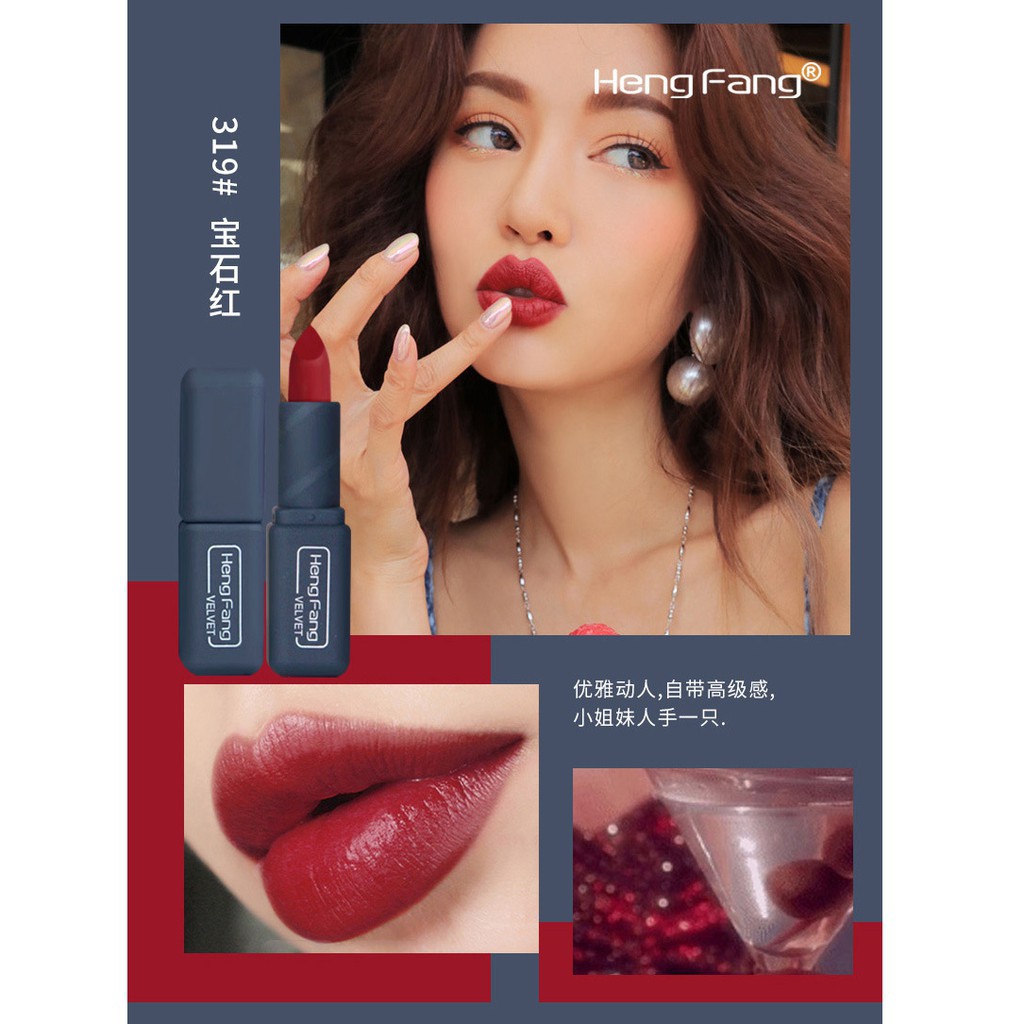 Set 3 cây son thỏi dream Refreshing matte color-HengFang