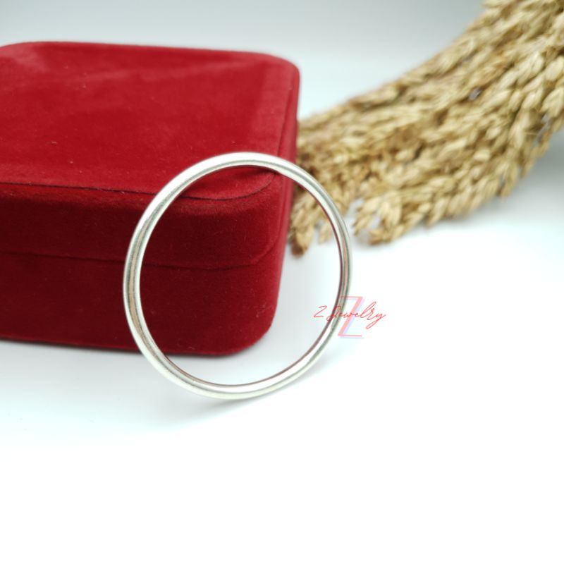 Vòng bạc trơn nguyên chất S990 cho bé