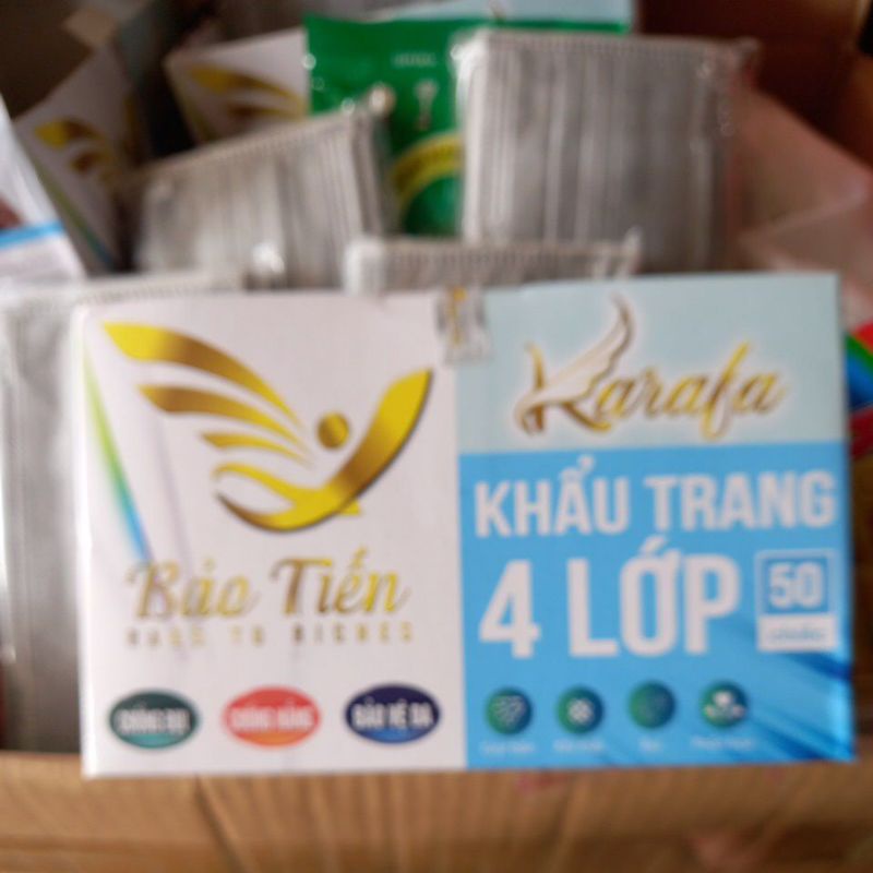 Khẩu trang 4lop màu ghi đỡ bẩn,khâu trang y tế phòng chống dich,khẩu trang xịn giá rẻ