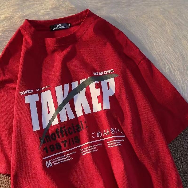 Áo Thun Tay Ngắn Dáng Rộng In Chữ Đơn Giản Thời Trang Mùa Hè Cho Nữ