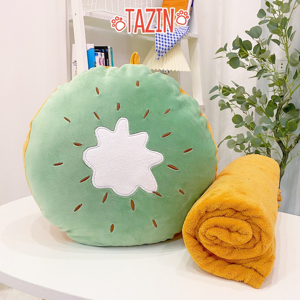 Gối Chăn Hoa Quả, Chăn Mền Trái Cây Cao Cấp Tazin