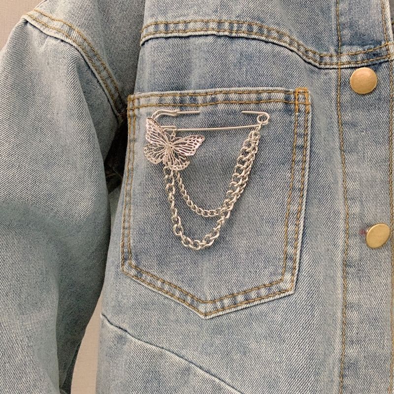 Cài Ngực Áo Thiết Kế Hình Bướm Cá Tính Thời Trang