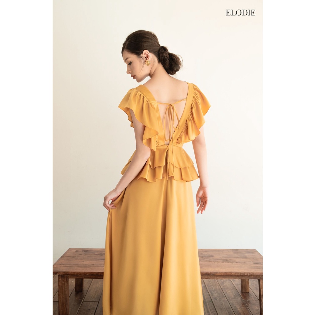 Váy Đi Biển Đầm Maxi, Đầm Đi Biển Lụa Nhật Cao Cấp ÉLODIE
