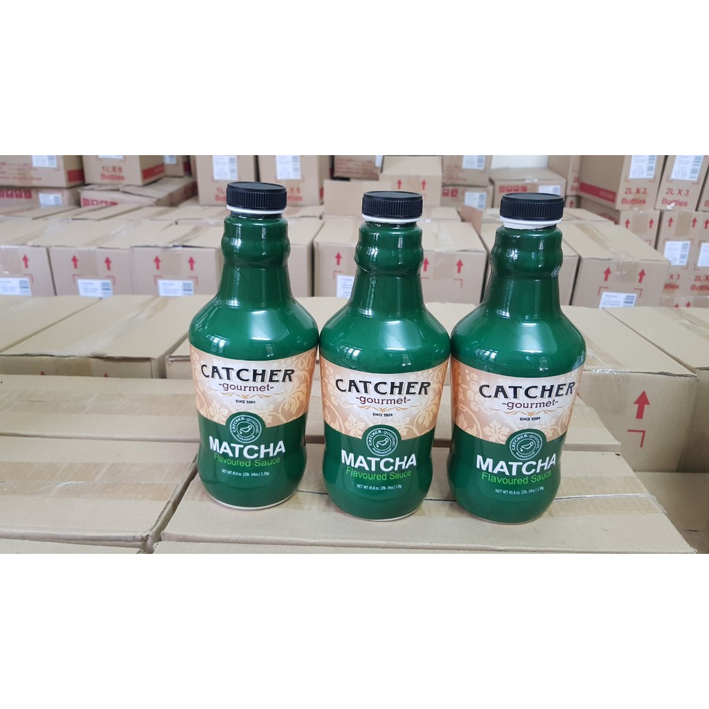 Sốt matcha hiệu catcher chai 1,3kg