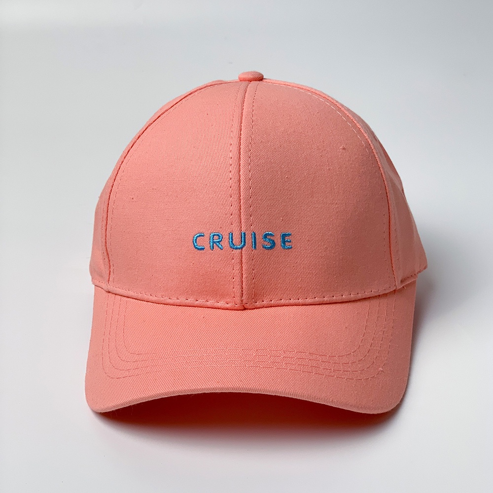 Mũ lưỡi trai cotton unisex, Nón kết nam nữ thêu chữ CRUISE phong cách Ulzzang Chawystore - K43