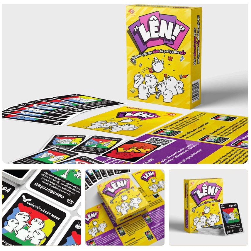 Combo thẻ bài Lầy - Lội - Lên -Party game siêu vui siêu lầy, Phiên bản mở rộng từ party game LẦY, Đồ Chơi MecoMart