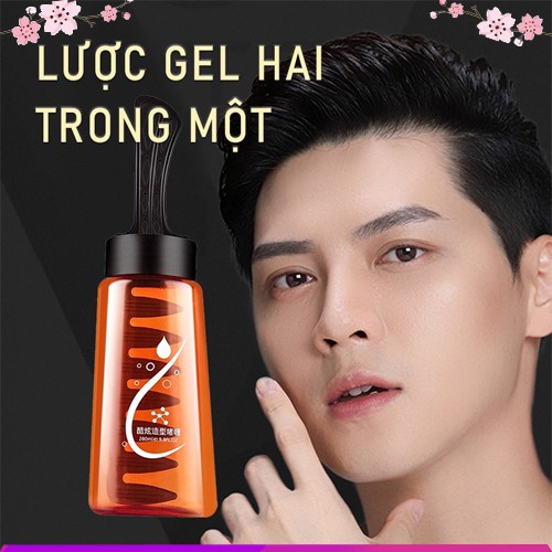 Gel Vuốt Tóc Nam Kèm Lược Tiện Lợi