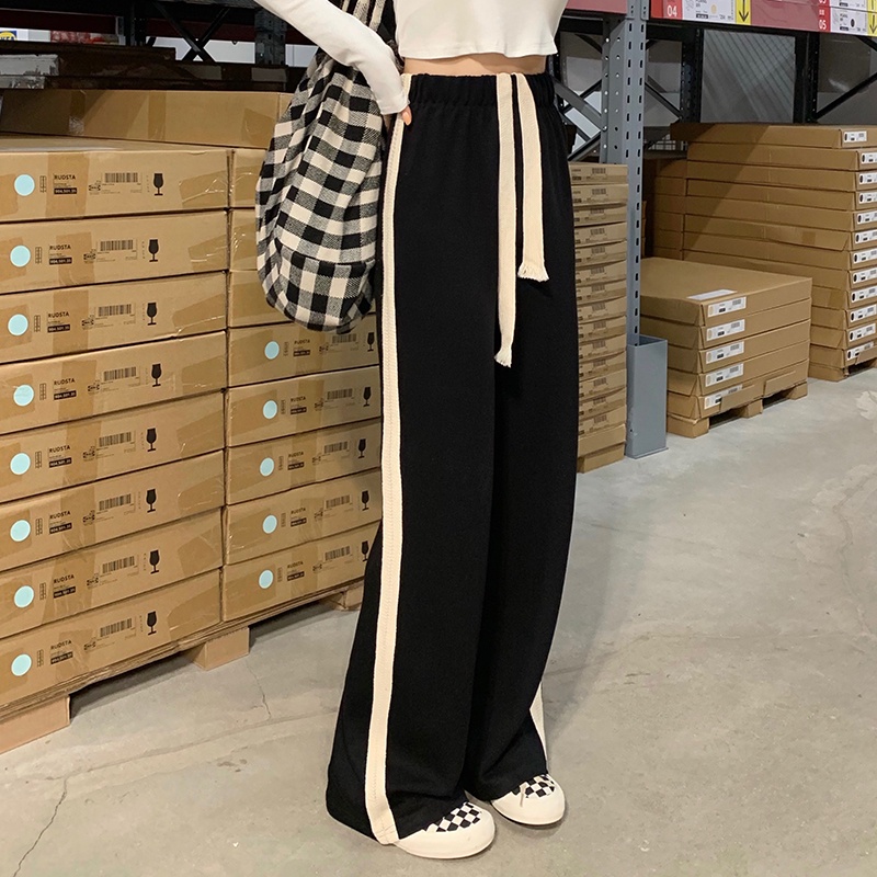 Quần ống rộng lưng cao thời trang cho nữ
