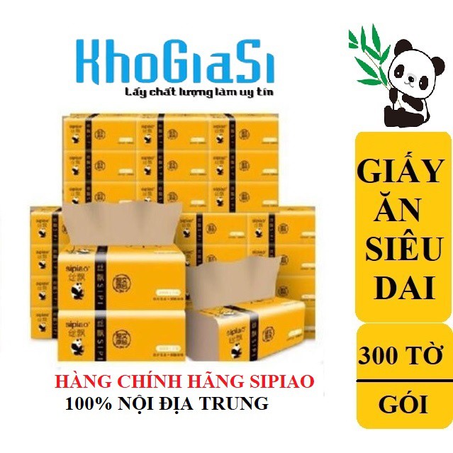 THÙNG 30 GÓI GIẤY ĂN GẤU TRÚC SIPIAO 6021/ 6064 CÔ GÁI SIÊU DAI