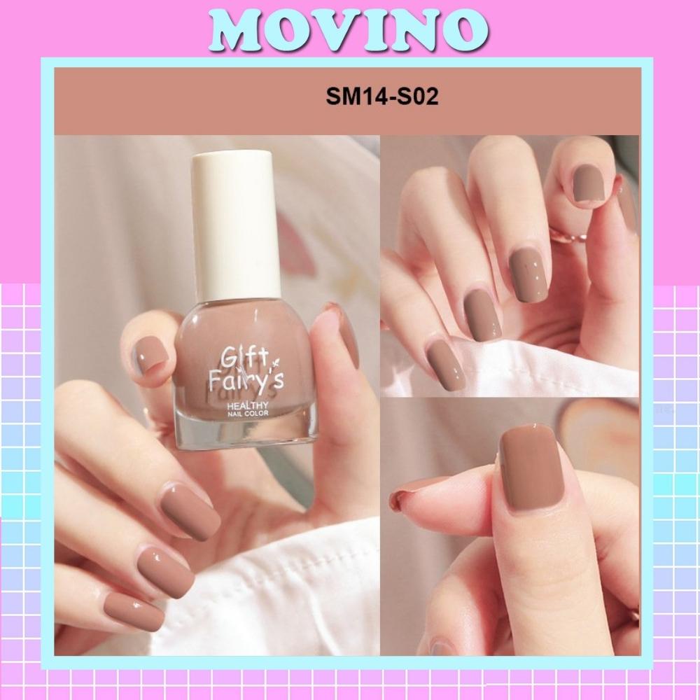 Sơn móng tay nhiều màu Movino sơn sel bóng mau khô nội địa trung Gift Fairy's SM14