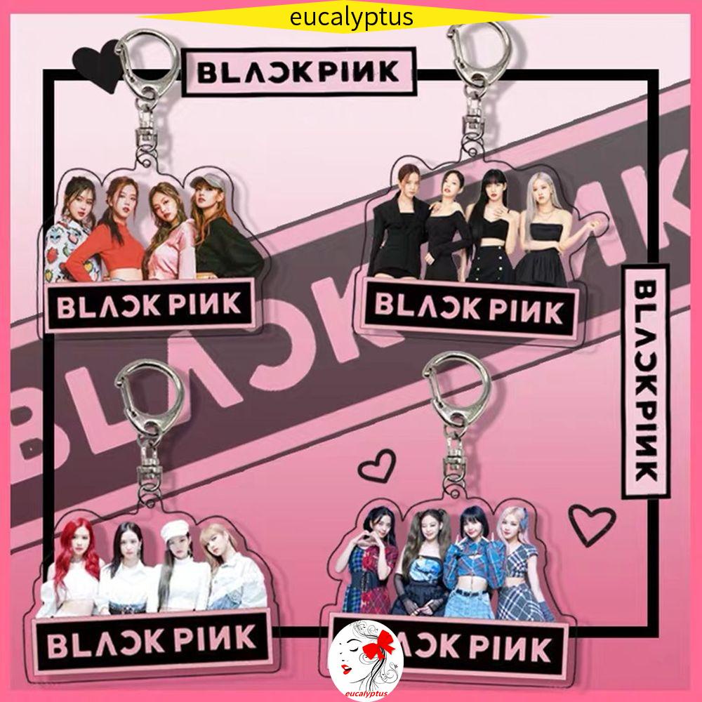 Móc Khóa Nhựa Acrylic Trong Suốt Hai Mặt In Hình Nhóm Nhạc Kpop BLACKPINK