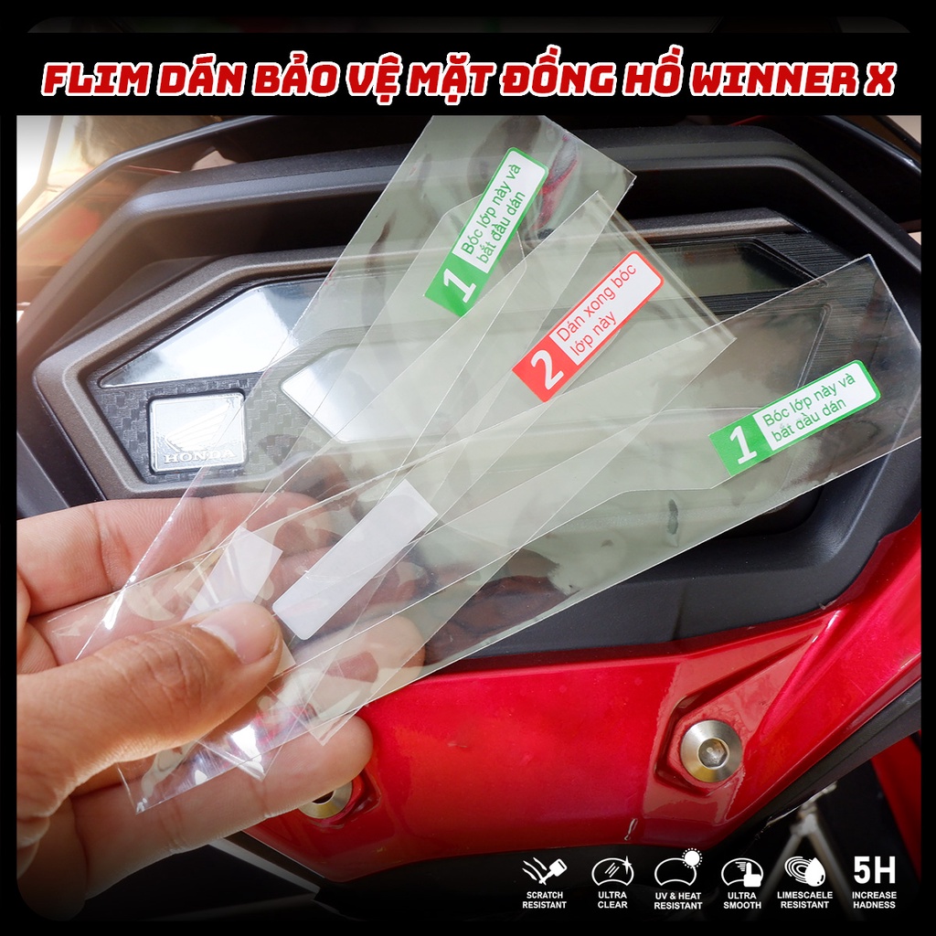 Miếng dán Winner X PPF  bảo vệ mặt đồng hồ xe honda Winner X PPF