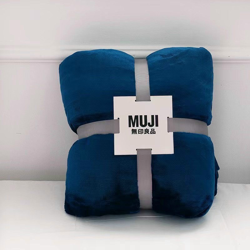 Chăn lông muji tuyết nhung cao cấp mềm mịn xuất hàn