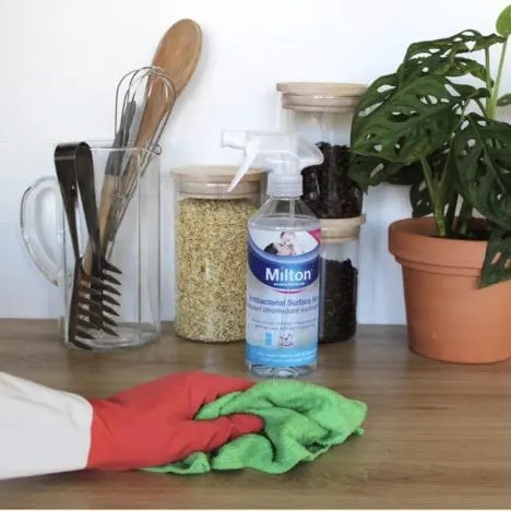 Xịt diệt khuẩn Milton diệt 99,9% vi khuẩn,đồ chơi, đồ dùng an toàn cho bé 500ml