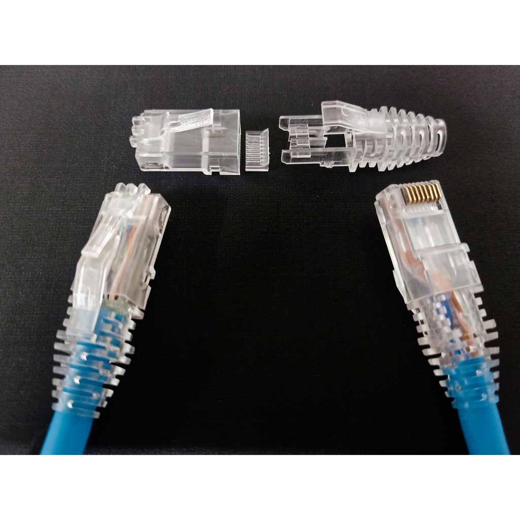 Bộ Patch cord RJ45 kèm đầu boot AMP/Commscope chính hãng cho cáp Ca5e/Cat6