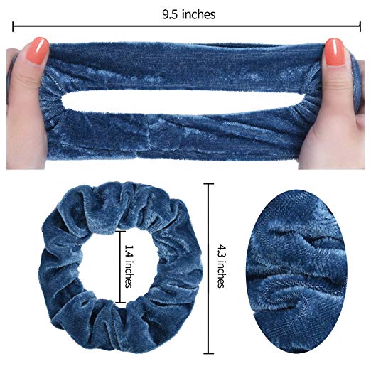 5/10/20 Pcs Women Velvet Bobble Band Scrunchie Elastic Ponytail Holder Hair Ties Rope