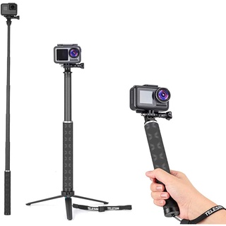 Gậy Selfie Sợi Carbon 35.5 '' Cho Gopro Max Hero 9 8 7 6 5 4, Dji Osmo Action Inta 360