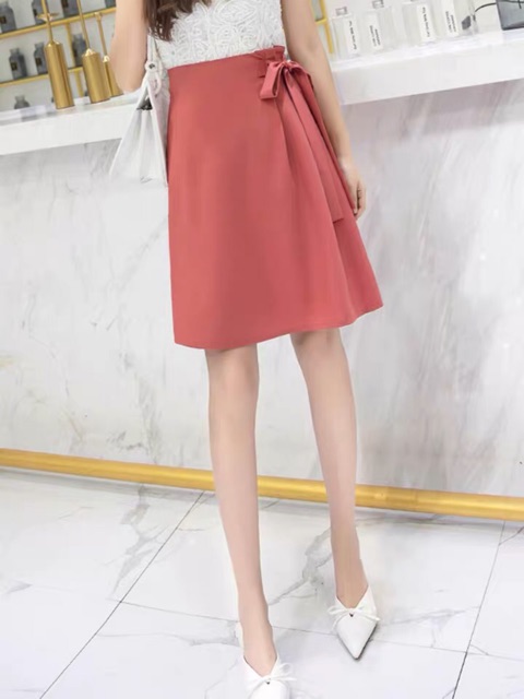 Chân váy công sở xếp li thắt nơ trẻ trung năng động | BigBuy360 - bigbuy360.vn