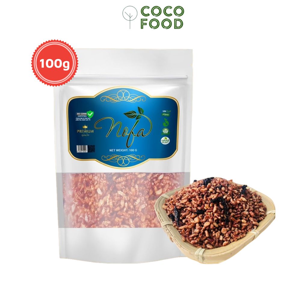 Gạo Lứt Rong Biển CoCo Food 100g Giòn Rụm Hỗ Trợ Giảm Cân, Keto, Eat Clean Lành Mạnh, Bổ xung dưỡng chất