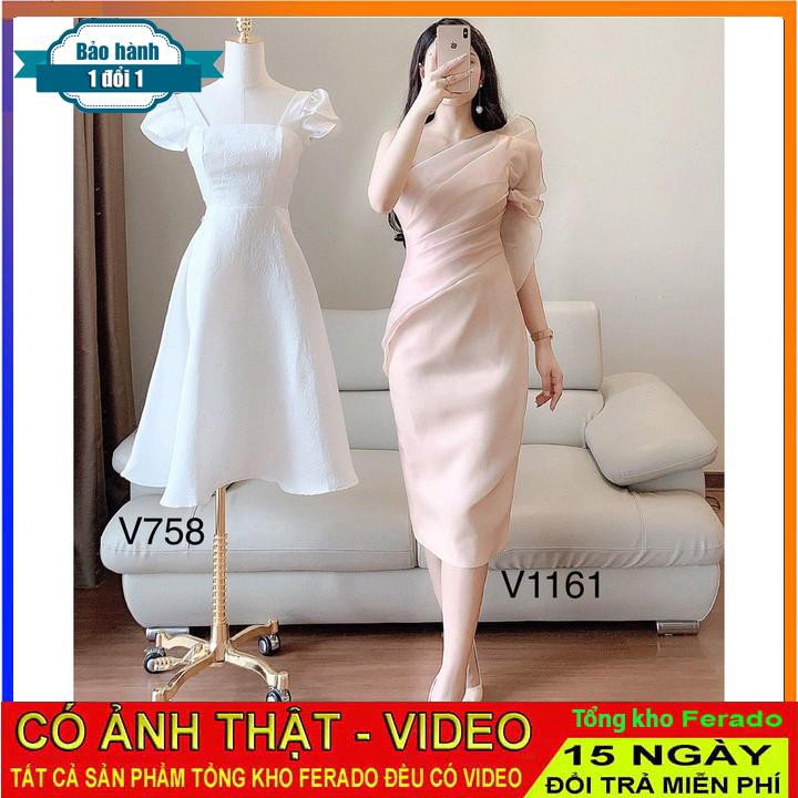 [ xả kho ] MiD Đầm Voan thiết kế V1161 Mie Design kèm ảnh thật