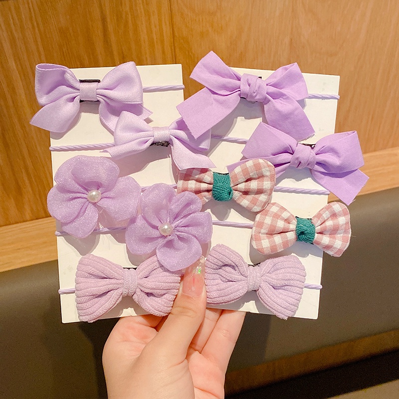 Dây Buộc Tóc Cao Su Hình Nơ Xinh Xắn Cho Bé Gái