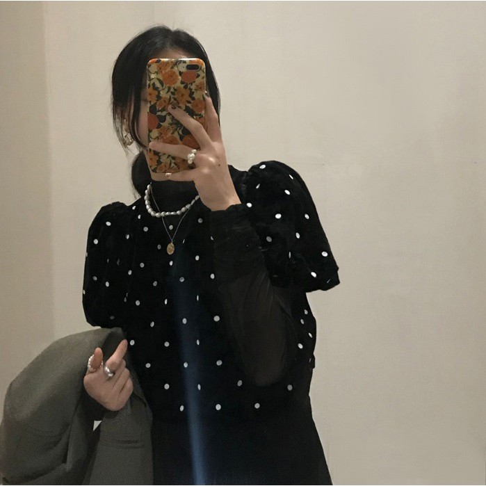 Áo nhung tay ngắn hàng nhập QC