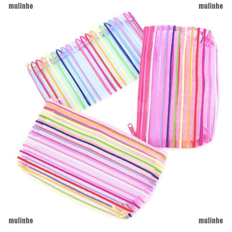 Mul❤ Túi Đựng Mỹ Phẩm Mini Trong Suốt Nhiều Màu