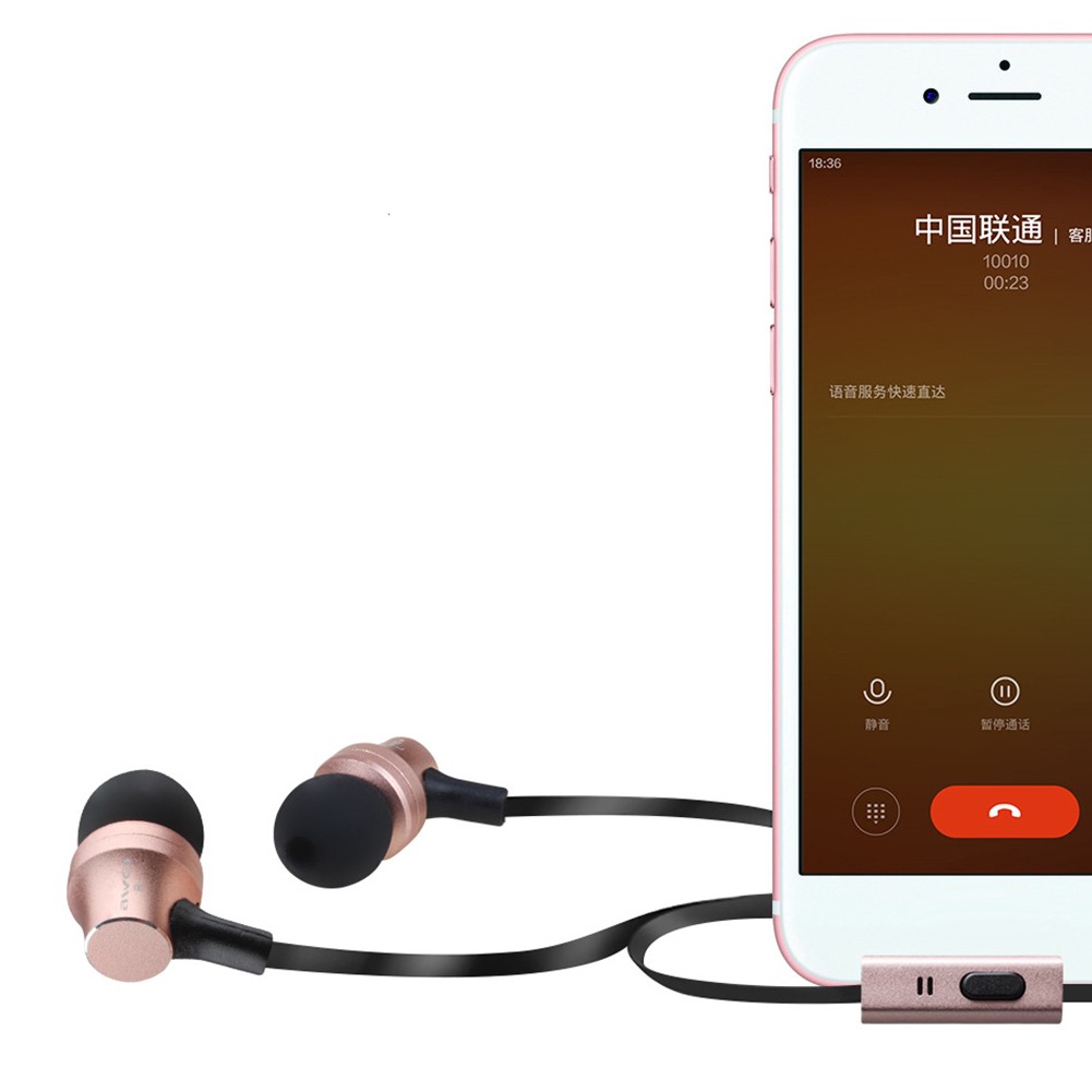 (fas) Tai Nghe Nhét Tai Es-910i Âm Thanh Siêu Trầm Chống Ồn Cho Máy Tính Bảng Mp3