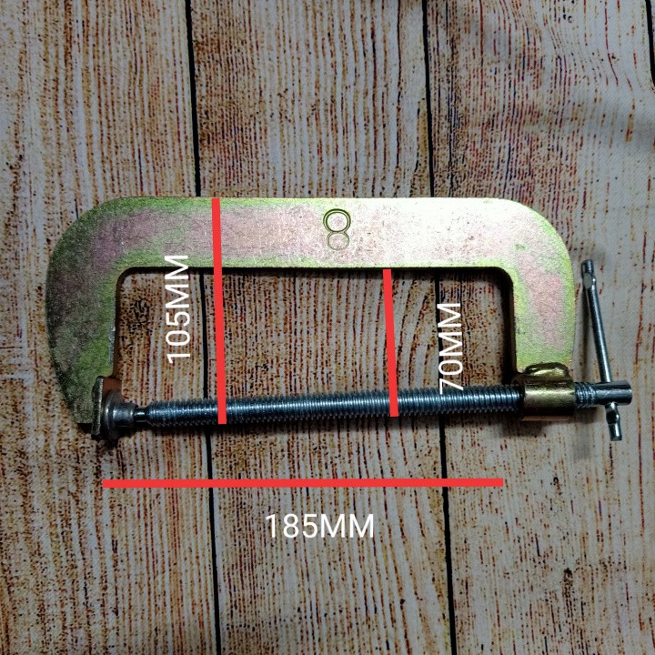 VAM CẢO CHỮ C 6-8 ICNH KẸP MAX 150MM - 185MM