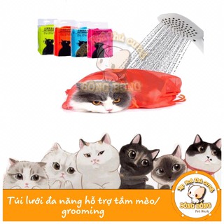 Túi lưới đa năng hỗ trợ tắm mèo/grooming