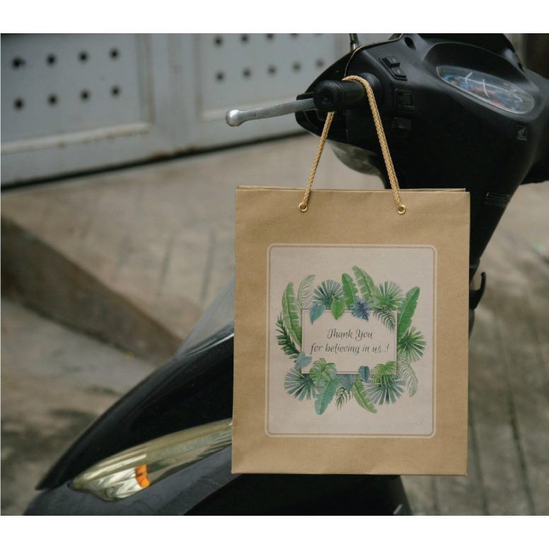 CHUYÊN SỈ_COMBO 10 túi giấy Kraft Nhật (mẫu 1) đựng quần áo đựng nước hoa đựng quà tặng size 30x25x10cm | BigBuy360 - bigbuy360.vn